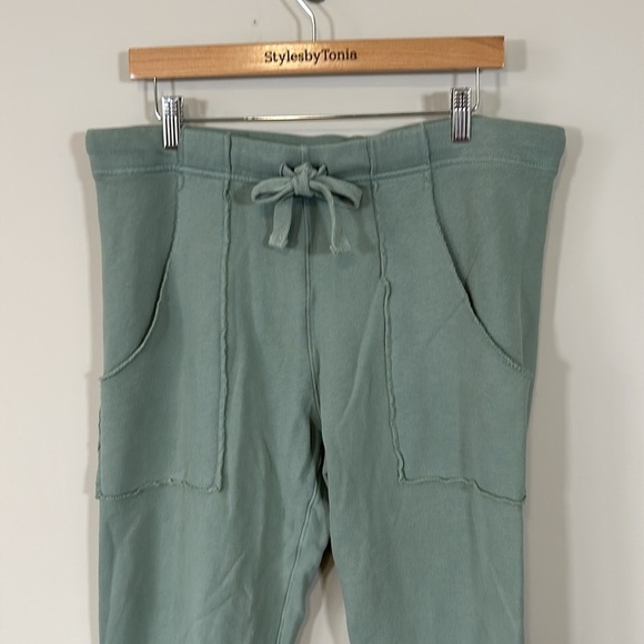 Frank and Eileen EAMON Jogger Sweatpant Green Triple Fleece Pant Sz M NEW - Picture 5 of 10